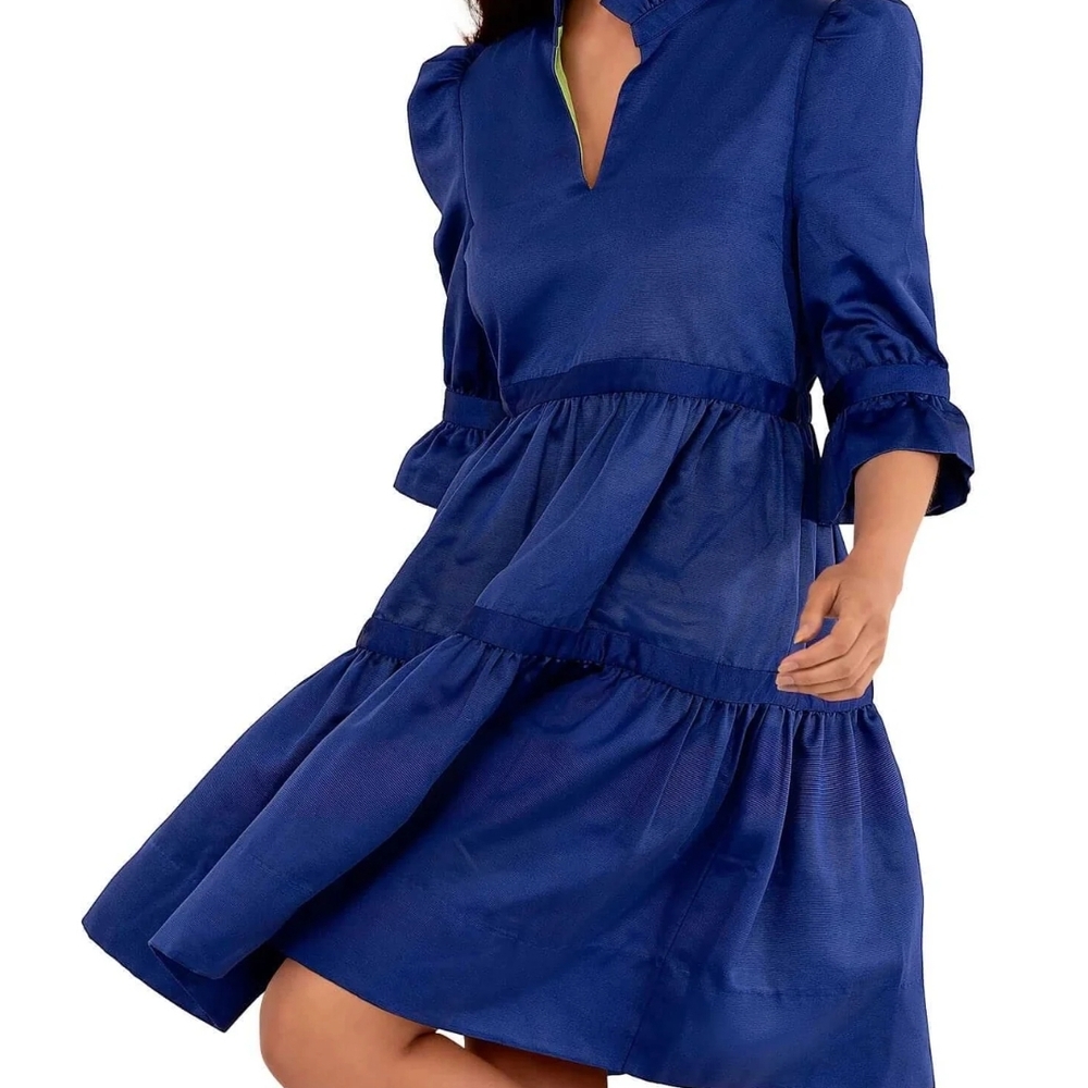 Elegant Blue Women's Dress